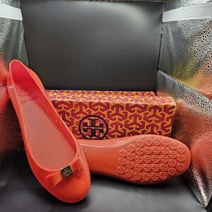 Tory Burch Women's Bright Orange Loafers